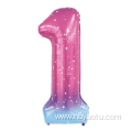 40inch helium game number foil balloon